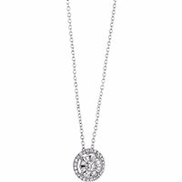 Collier Comete Femme in Or blanc Diamante GLB924